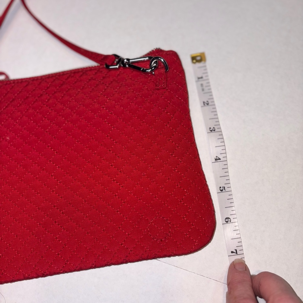Vera Bradley Iconic RFID Custom Crossbody Bag in Winter Berry Red purse - Picture 8 of 9